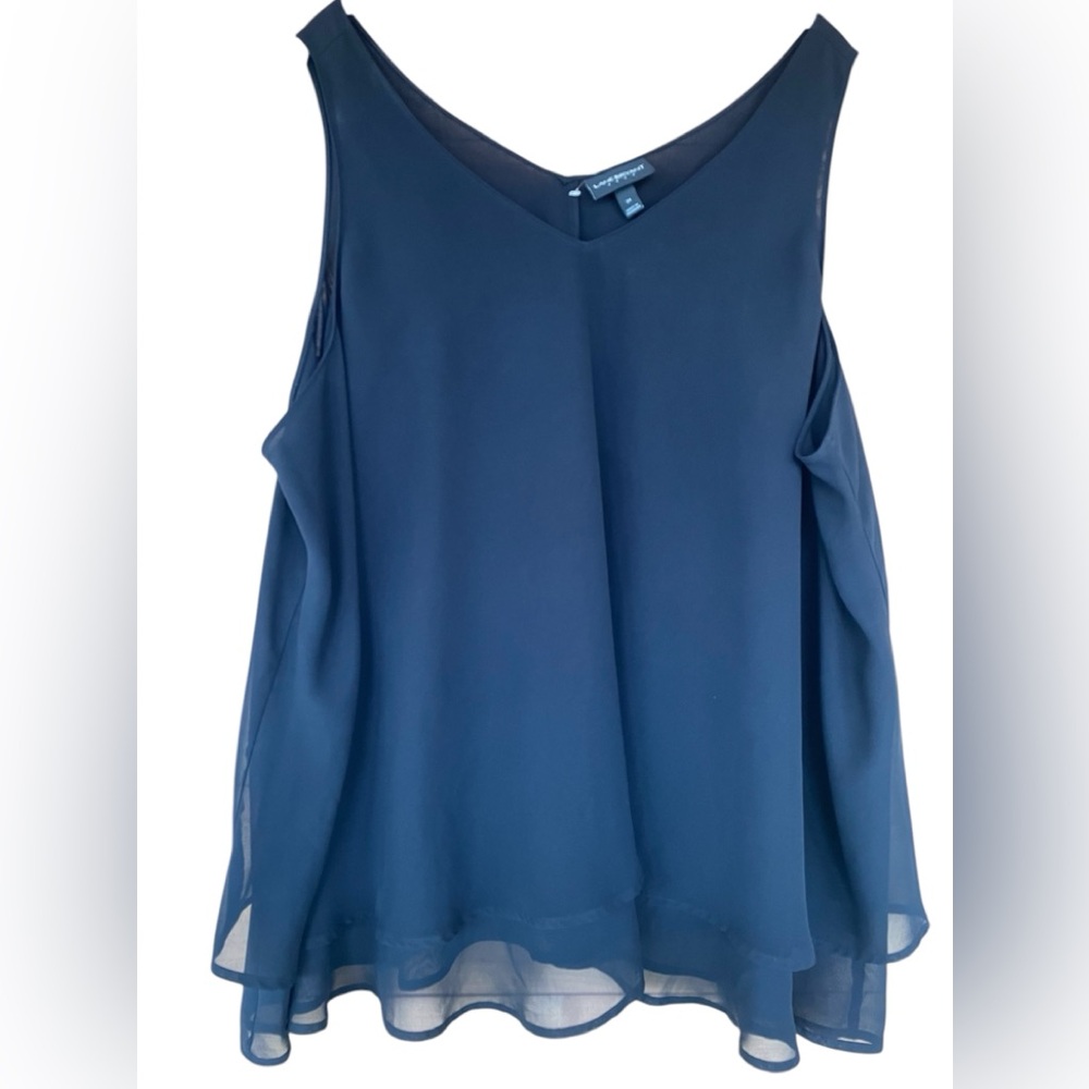 Lane Bryant Layered Swing Sleeveless Tank Style Blouse Plus Size 24 EUC - Picture 7 of 7